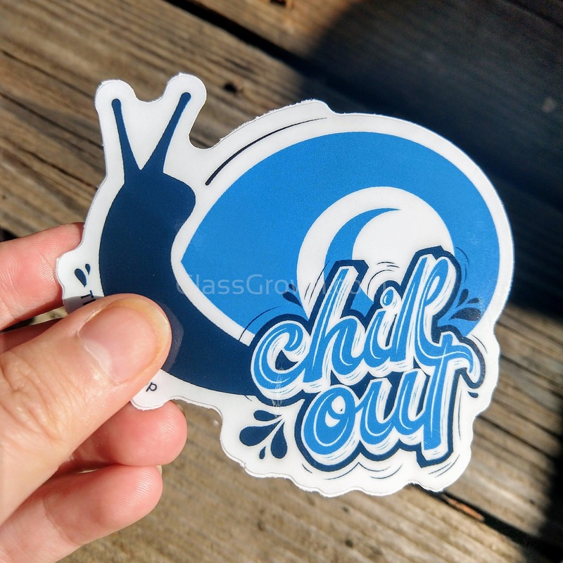 Blue Ramshorn Decal Stickers