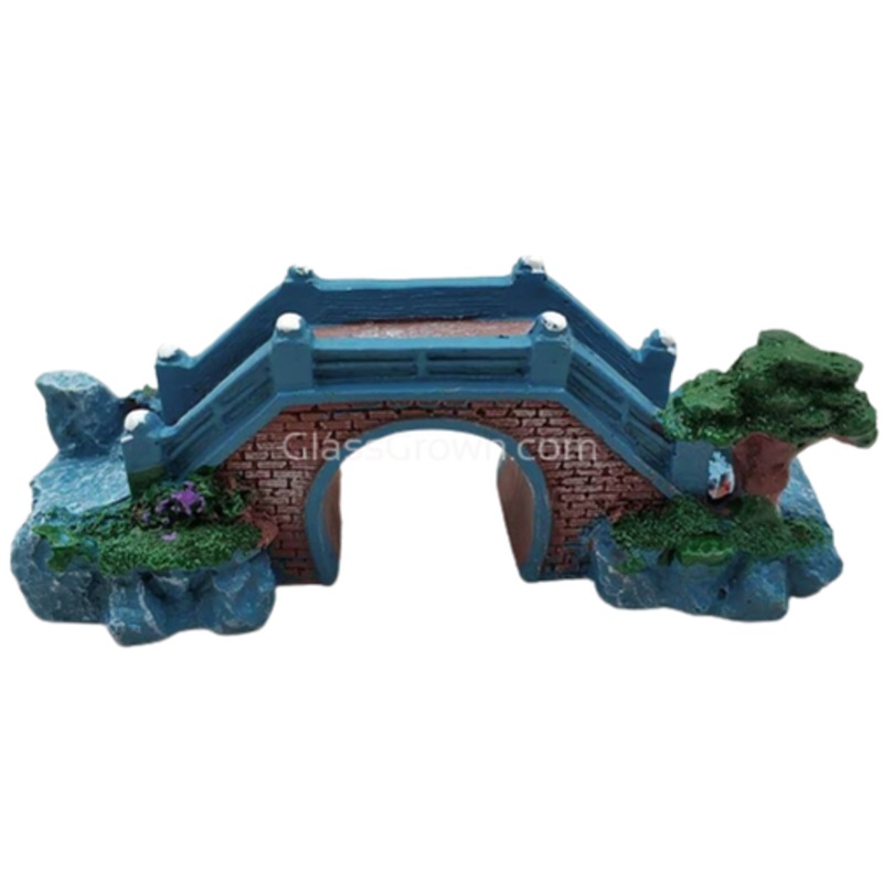 Blue Bridge Resin Decoration