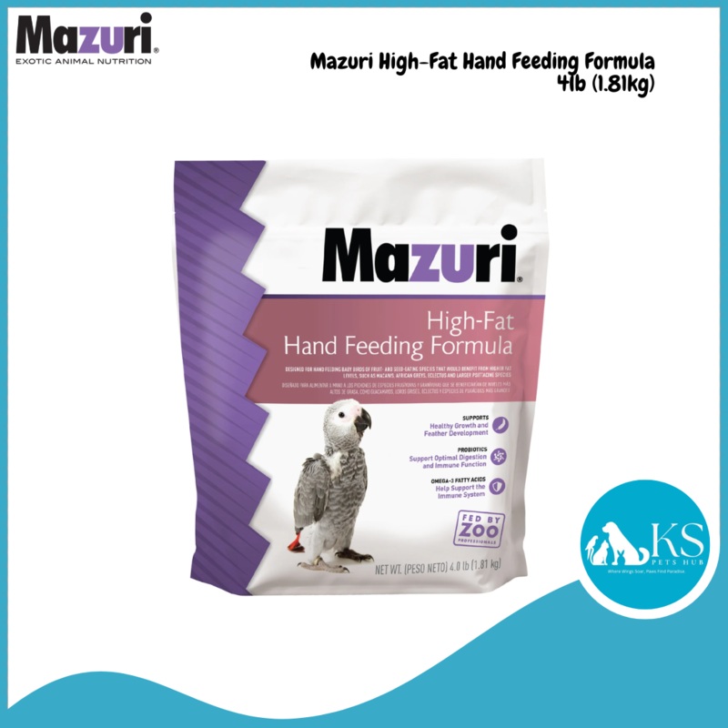[ Expiry June 2025 ] Mazuri High-Fat Hand Feeding Formula 4lb (1.81kg)