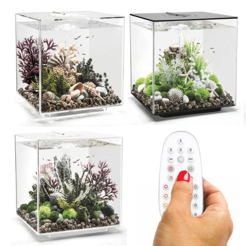 BiOrb Cube 60 Aquarium MCR LED Lighting Black / White / Clear Black