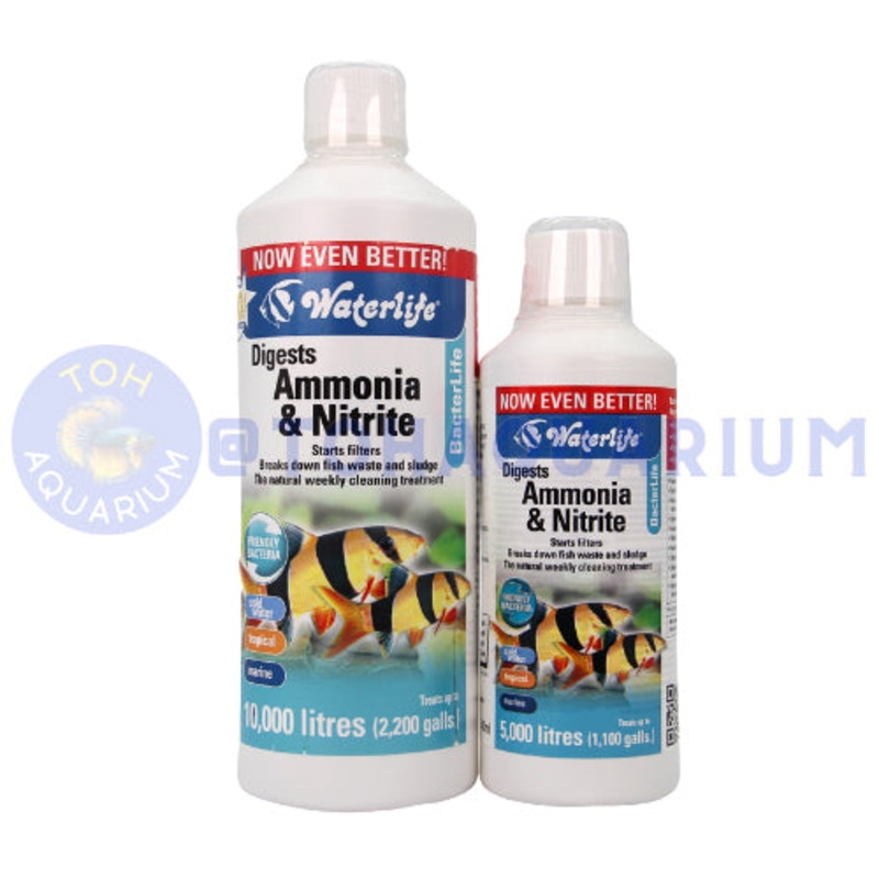 Waterlife Bacterlife Digests Ammonia and Nitrite (Options Available) 1 L