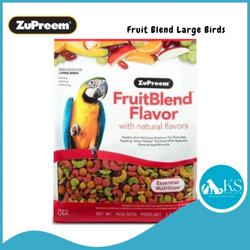Zupreem Fruit Blend Large Birds 3.5lb Bird Feed